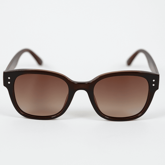eyedigo-wayfarer-Stylish sunglasses-brown-brown-shadow-front-S10-0022 2