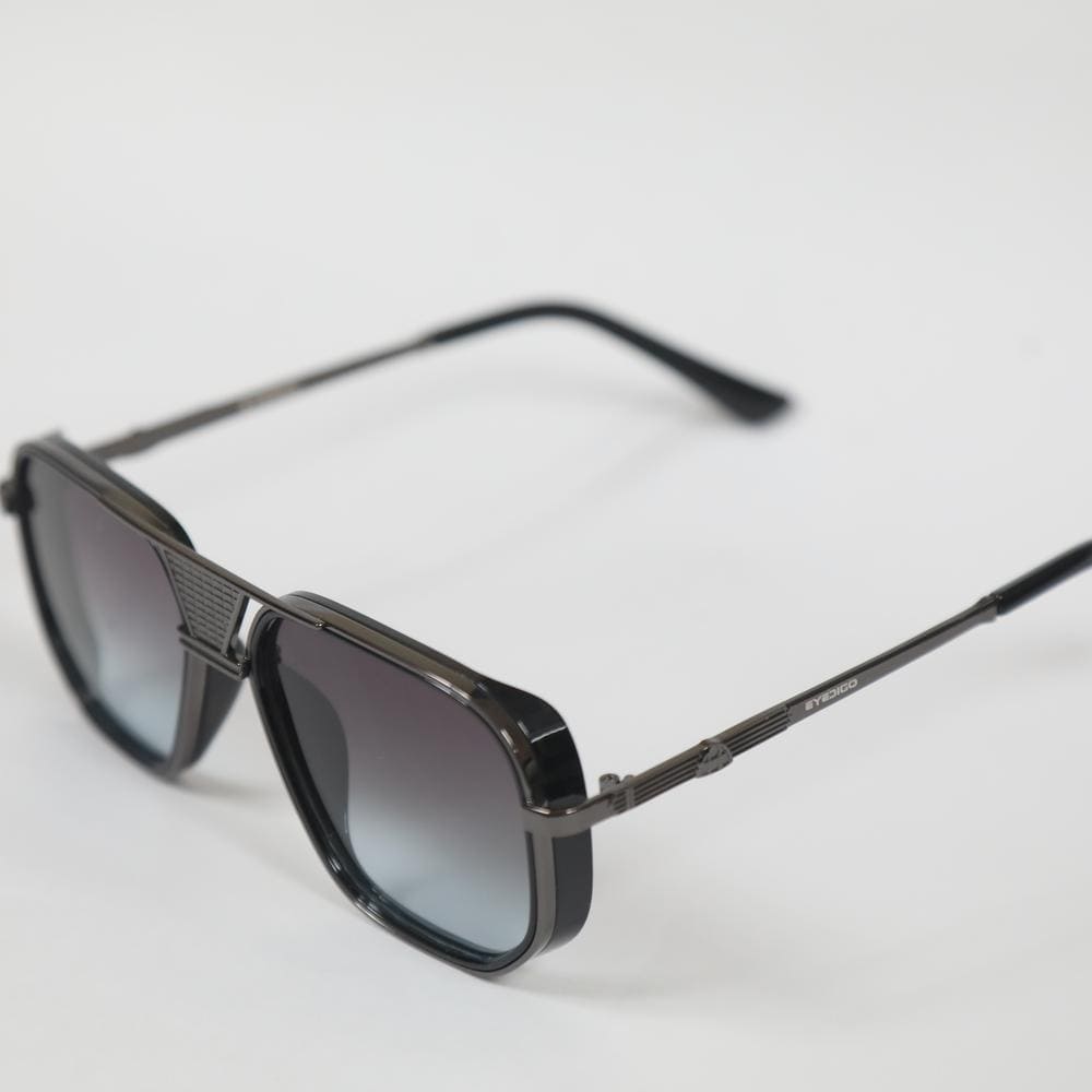 eyedigo-wayfarer-Stylish sunglasses-gradient-black-blue-silver-rust-glide-front-S10-0023 4