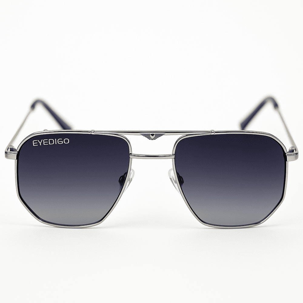 eyedigo-wayfarer-Stylish sunglasses-gradient-black-silver-rust-swift-front-S10-0024 2