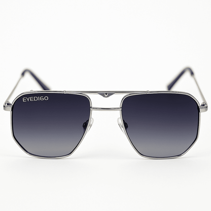 eyedigo-wayfarer-Stylish Power Sunglasses -gradient-black-silver-rust-swift-front-S10-0024 2
