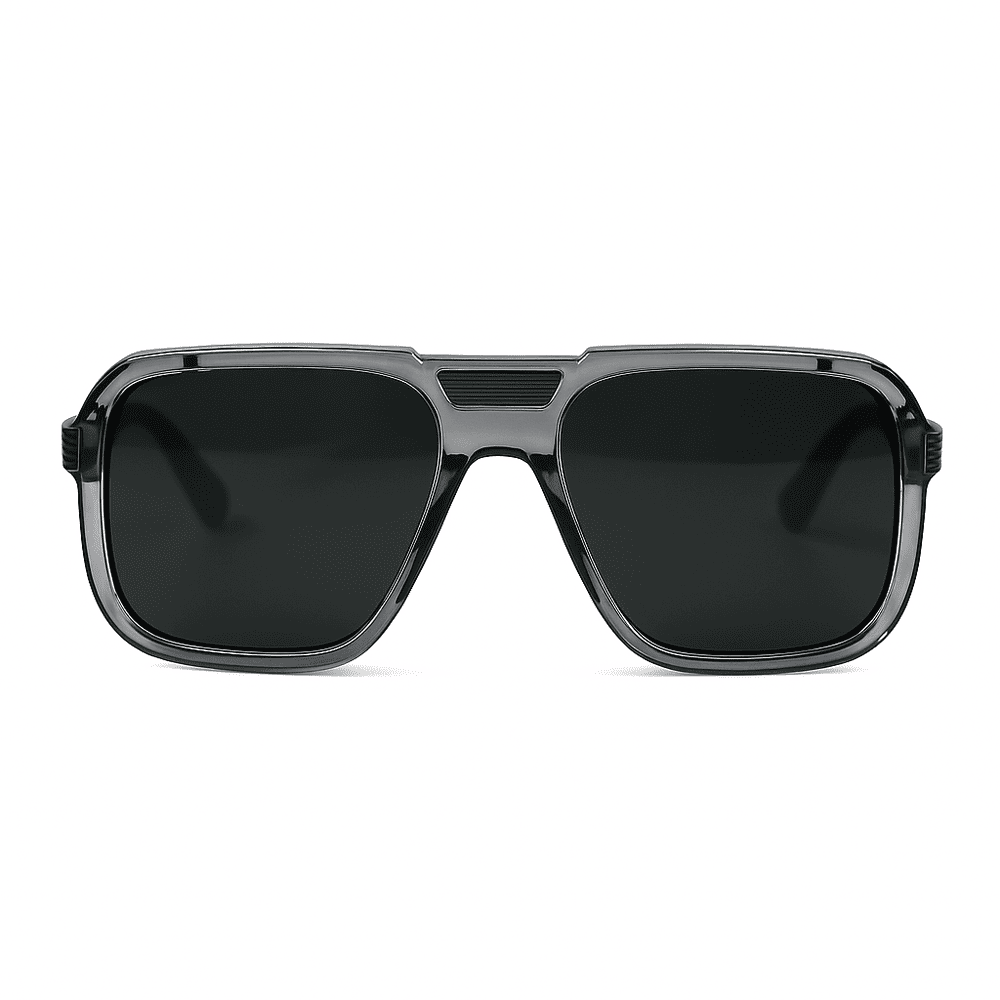 eyedigo-wayfarer-Stylish sunglasses-grey-clear-noir-front-S10-0014 6