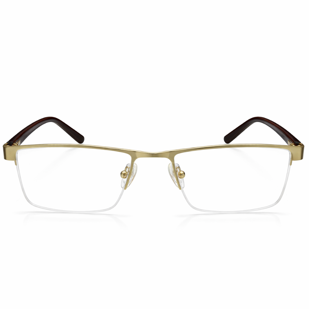 Gold-framed eyeglassespremium prescription glasses,power sungalsses
