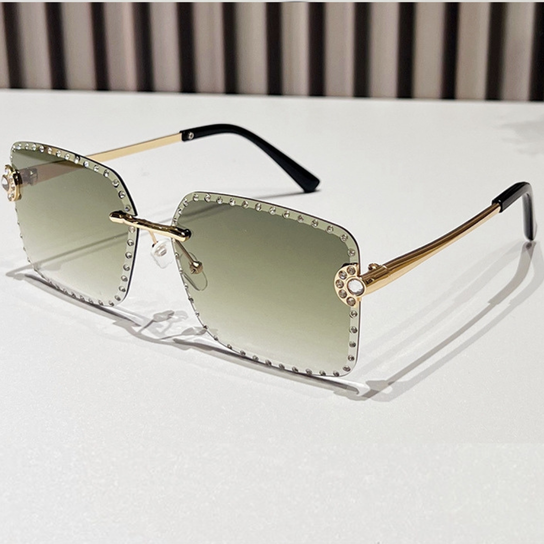 Eyedigo Gradient Green X Metal Golden Wayfafer stylish sunglasses 
