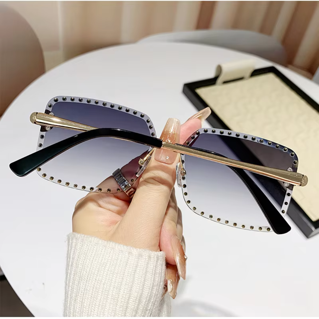 Eyedigo Gradient Blue X Metal Golden wayfafer stylish sunglasses