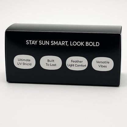 Eyedigo Black oversize stylish sunglasses.