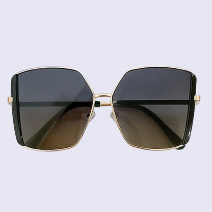 Eyedigo black X black oversize stylish sungasses.