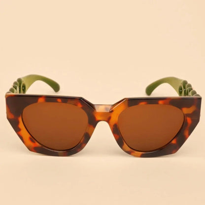 Eyedigo leopard brown Stylish sunglasses.