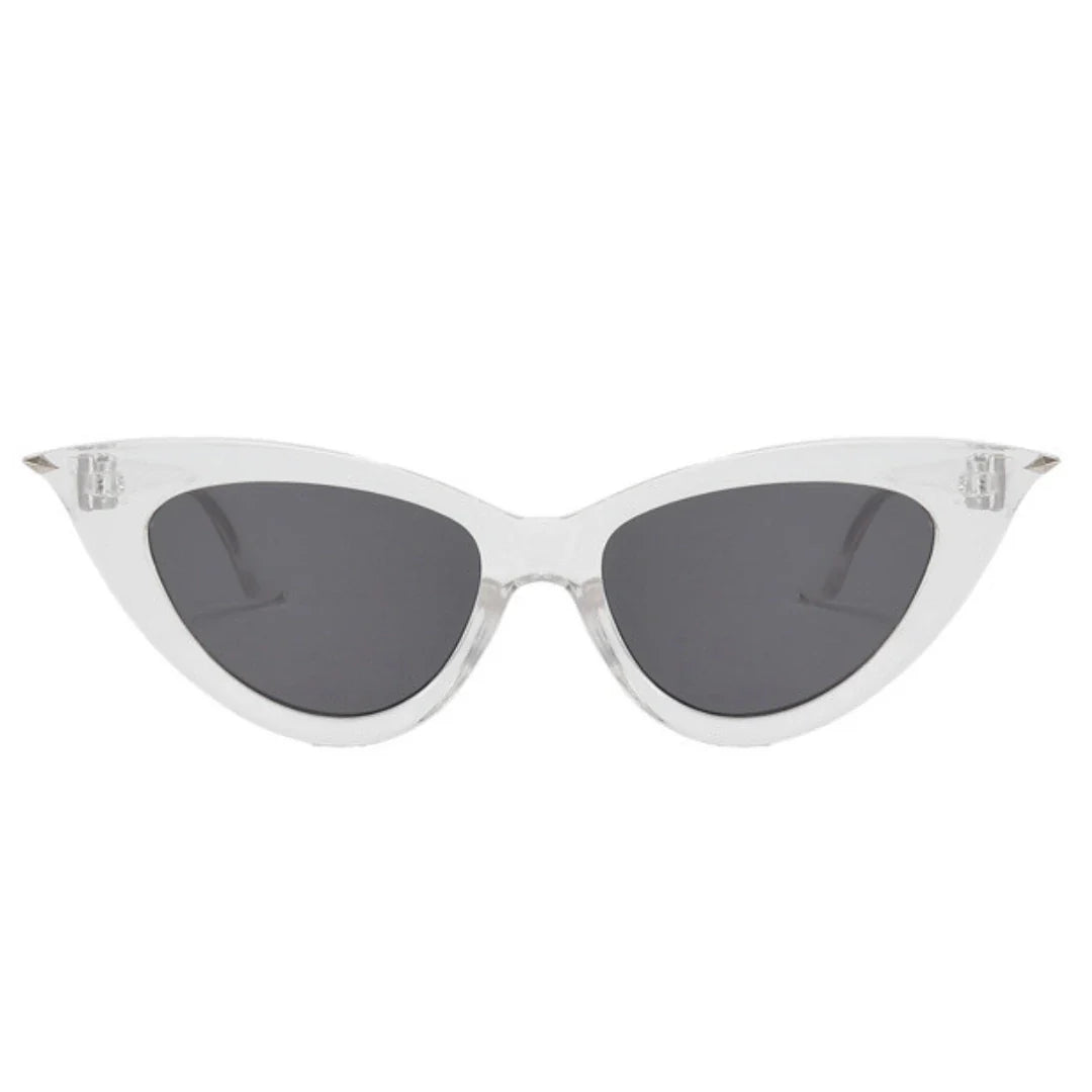 Eyedigo Black X transparent cat-eye stylish sunglasses.