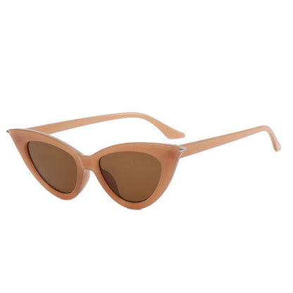 Eyedigo Light Brown X Light Brown cat-eye stylish sunglasses.