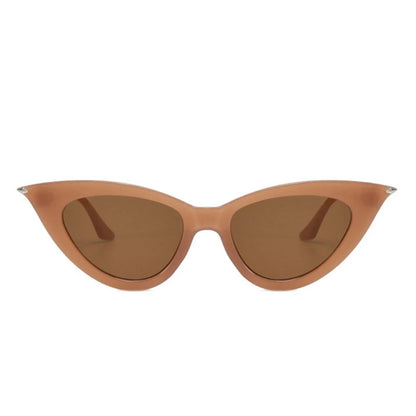 Eyedigo Light Brown X Light Brown cat-eye stylish sunglasses.