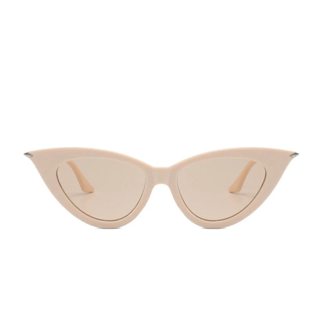 Eyedigo brown X beign cat-eye stylish sunglasses.