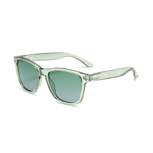 Eyedigo Green X Clear Green Wayfafer Stylish sunglasses.