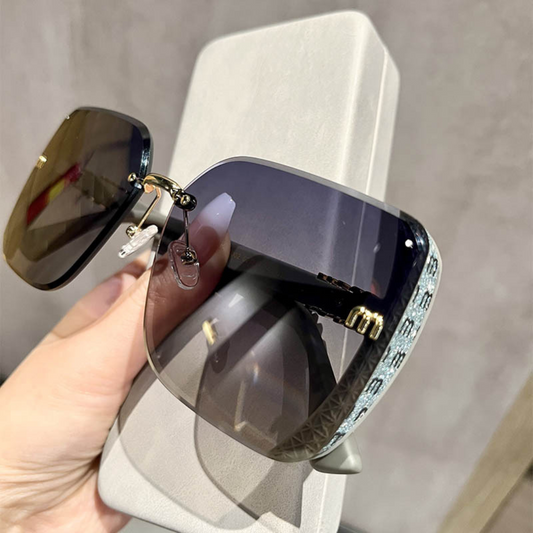 Eyedigo light gray X light grey Geometric stylish Sunglasses