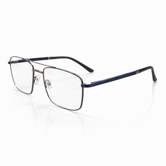 Black & Blue Square Large Frame for Unisex E05-0016-6