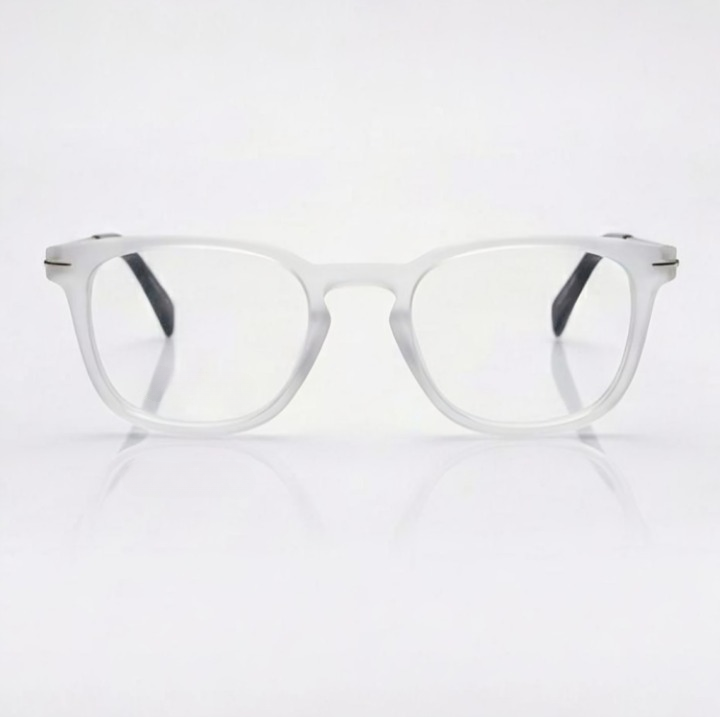 Clear Silver Rectangle BlueBlock Screen Glasses for Unisex E05-0011-5