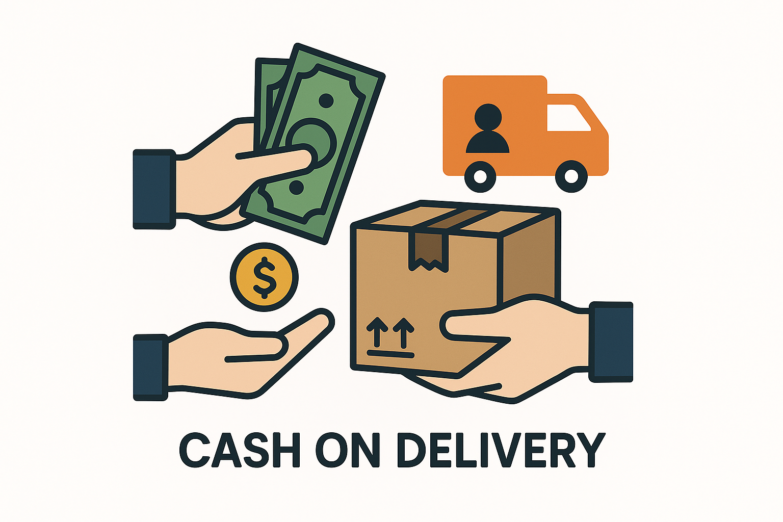 Vector image for Cash on Delivery